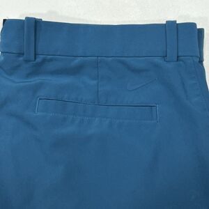 Nike Golf Men Blue Solid Performance Dri Fit Stretch Athletic Chino Shorts Sz 38